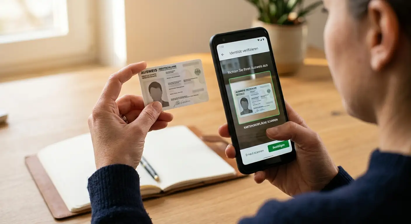 Verifizierung der Identität durch Hochladen von Ausweisdokumenten vor der Auszahlung