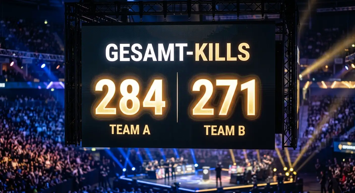 Kill-Tafel eines LoL-Matches als Grundlage einer Über-Unter-Wette