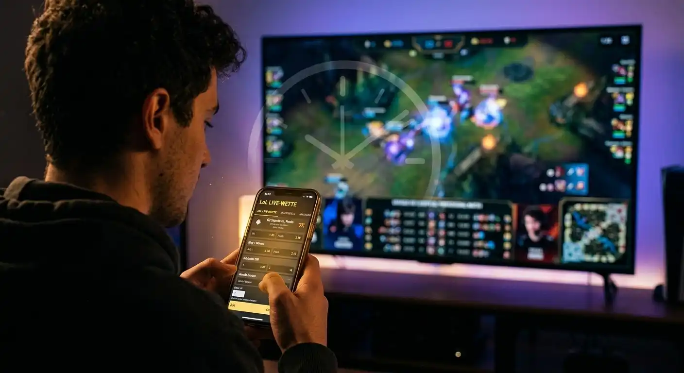 Live-Wette auf League of Legends mit Stream-Verzögerung als Risikofaktor in der Frühphase