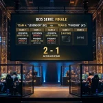 Darstellung einer Best-of-Serie bei League of Legends mit einzelnen Map-Ergebnissen