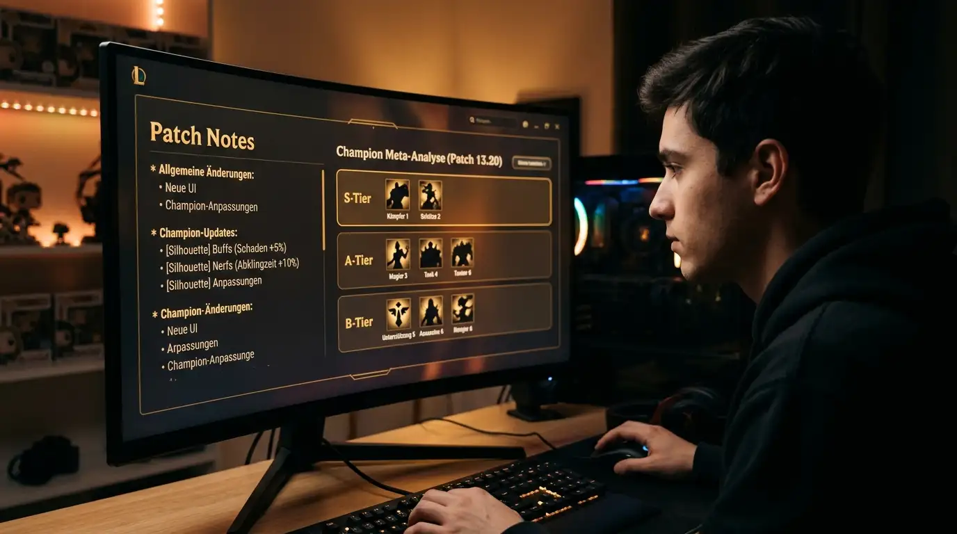 Auswertung der Patch Notes und des aktuellen Meta für den Wettwert bei League of Legends
