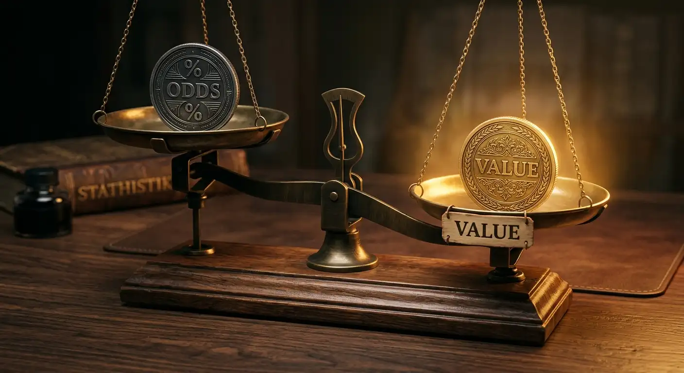 Value-Wette mit höherer Quote als die geschätzte Siegwahrscheinlichkeit bei League of Legends