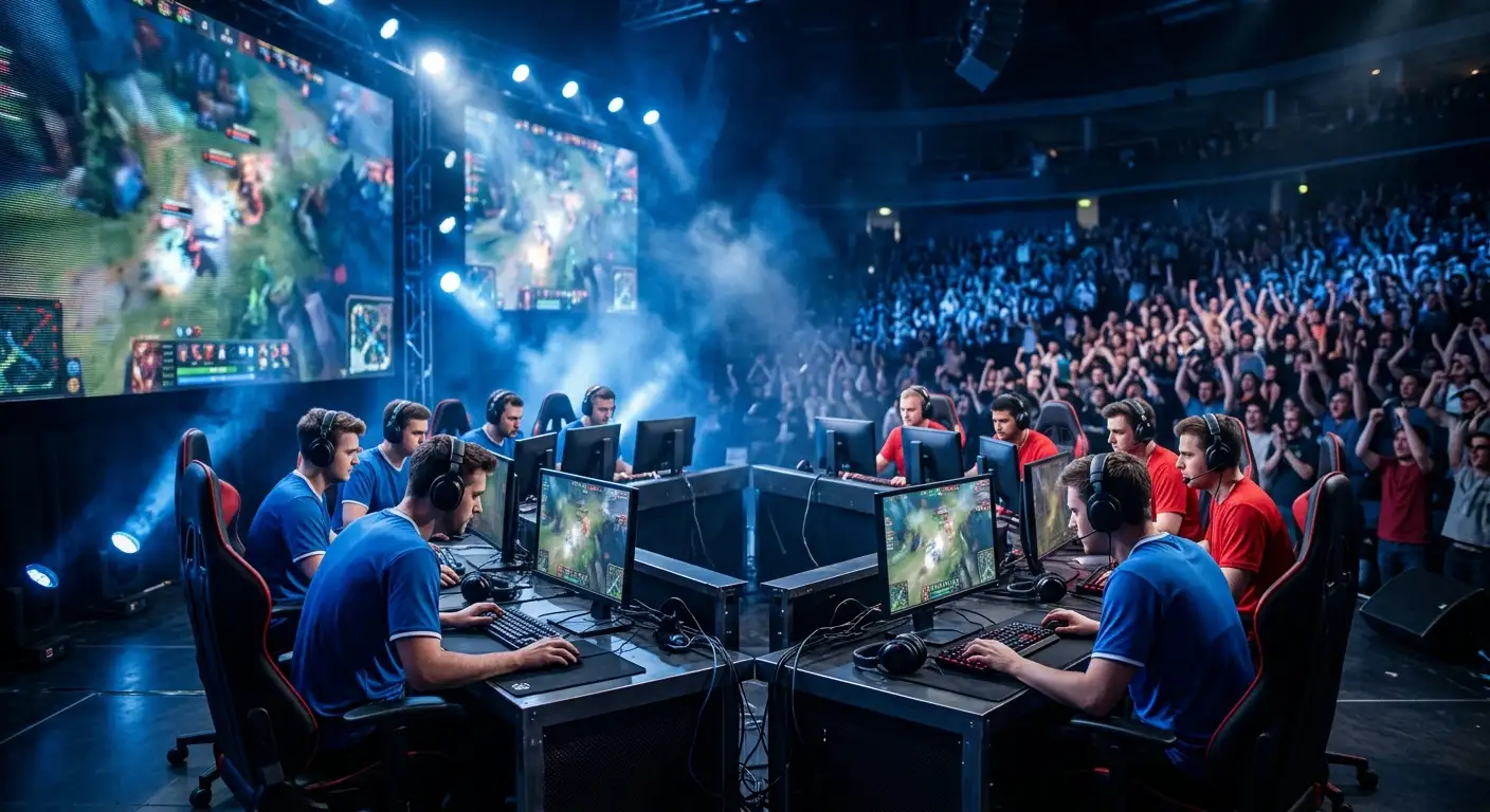 Aggressiver Spielstil der LPL mit intensiver Teamfight-Szene auf der Bühne