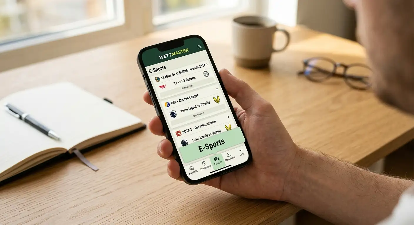 Übersichtliche Navigation zu den LoL-Märkten als Auswahlkriterium einer Wett-App